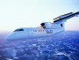 Bombardier Dash 8-100, avion de ligne destiné à la location d'avion d'affaire pour des vols à la demande, bombardier-dash-8-100-flying.