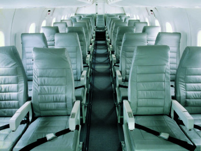 Bombardier dash 8 100 inside seats