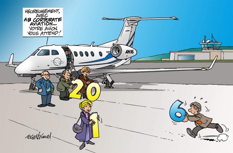 Vœux 2016 : Heureusement, avec AB Corporate Aviation... Votre avion privé vous attend !, avion privé
