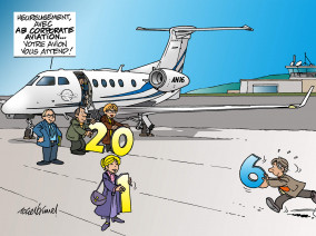 Vœux 2016 : Heureusement, avec AB Corporate Aviation... Votre avion privé vous attend !, avion privé