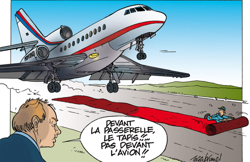 Tapis rouge, avion d'affaire