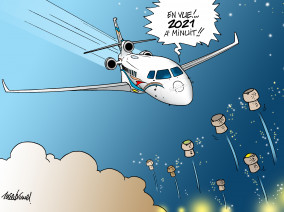 voeux 2021 en avion d'affaires, avion d'affaire