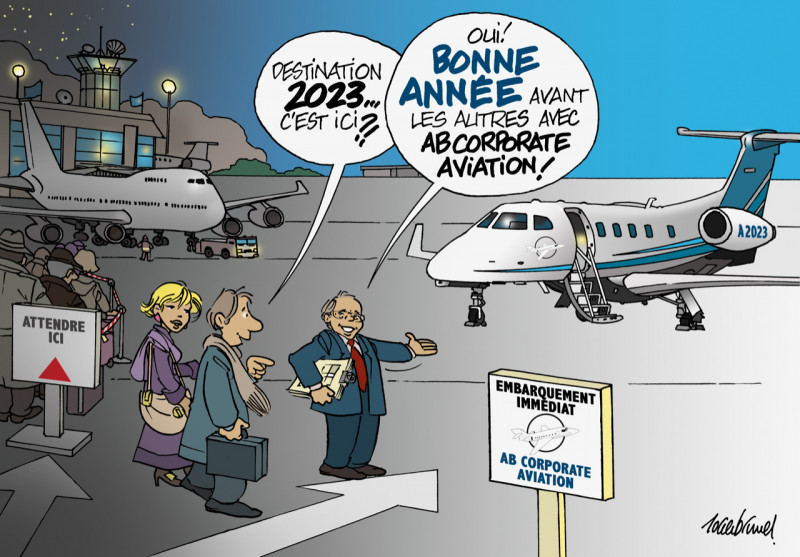 En 2023, AB Corporate Aviation, votre compagnie d'aviation d'affaires, continue à vous proposer un moyen de mobilité raisonné., avion d'affaire