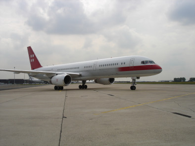 B757 executive outside, location jet d'affaires