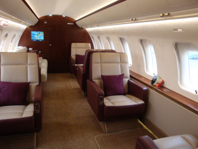 Challenger 605 inside, bombardier jet privé