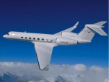 Gulfstream v flying, jet privé de luxe