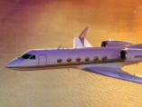 Gulfstream 4 flying, avion privé de luxe
