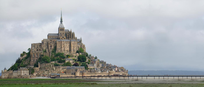 Mont Saint Michel en hélicoptère