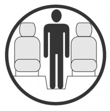 Schéma de la section de la cabine présentant la hauteur disponible pour un passager de Cessna Citation Sovereign, disponible à la location pour des vols à la demande en avion privé. Schéma de la section de la cabine présentant la hauteur disponible pour un passager de Cessna Citation Sovereign, disponible à la location pour des vols à la demande en avion privé.
