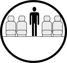 Schéma de la section de la cabine présentant la hauteur disponible pour un passager de Fokker 100 VIP, disponible à la location pour des vols à la demande en avion d'affaire. Schéma de la section de la cabine présentant la hauteur disponible pour un passager de Fokker 100 VIP, disponible à la location pour des vols à la demande en avion d'affaire.