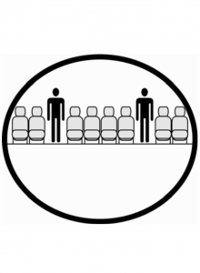Schéma de la section de la cabine présentant la hauteur disponible pour un passager de Airbus A330, disponible à la location pour des vols à la demande en avion de ligne. Schéma de la section de la cabine présentant la hauteur disponible pour un passager de Airbus A330, disponible à la location pour des vols à la demande en avion de ligne.