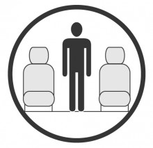 Schéma de la section de la cabine présentant la hauteur disponible pour un passager de Bombardier Challenger 350, disponible à la location pour des vols à la demande en avion privé. Schéma de la section de la cabine présentant la hauteur disponible pour un passager de Bombardier Challenger 350, disponible à la location pour des vols à la demande en avion privé.